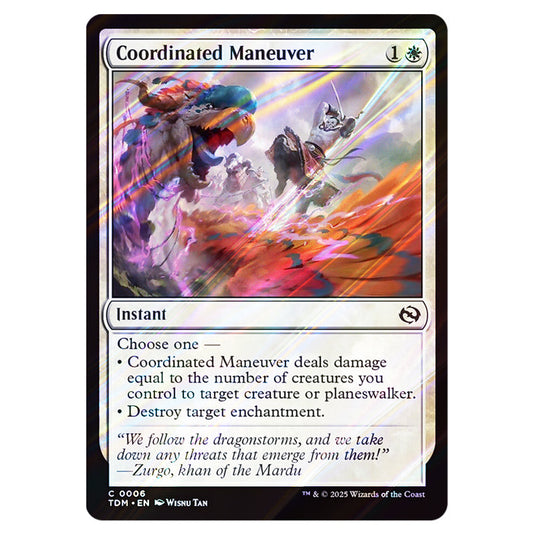 Coordinated Maneuver 0006 card from the Magic The Gathering set Tarkir: Dragonstorm