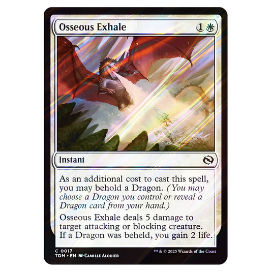 Osseous Exhale 0017 card from the Magic The Gathering set Tarkir: Dragonstorm