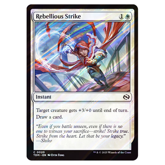 Rebellious Strike 0020 card from the Magic The Gathering set Tarkir: Dragonstorm