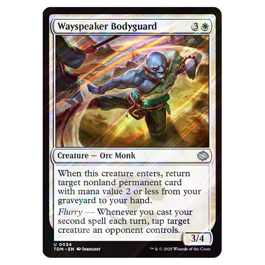 Wayspeaker Bodyguard 0034 card from the Magic The Gathering set Tarkir: Dragonstorm