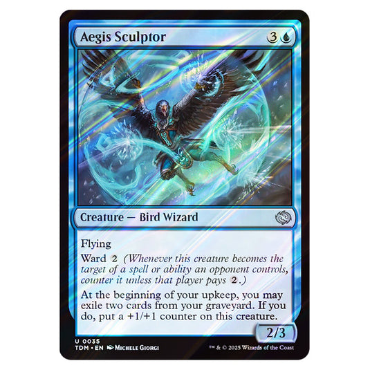 Aegis Sculptor 0035 card from the Magic The Gathering set Tarkir: Dragonstorm