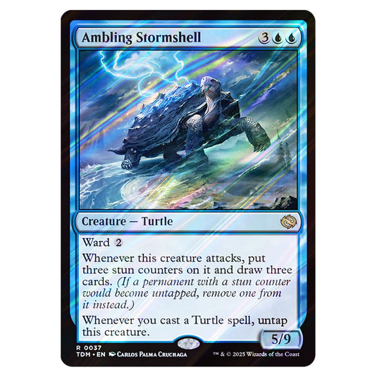 Ambling Stormshell 0037 card from the Magic The Gathering set Tarkir: Dragonstorm