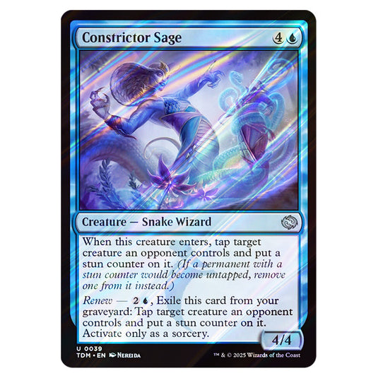 Constrictor Sage 0039 card from the Magic The Gathering set Tarkir: Dragonstorm