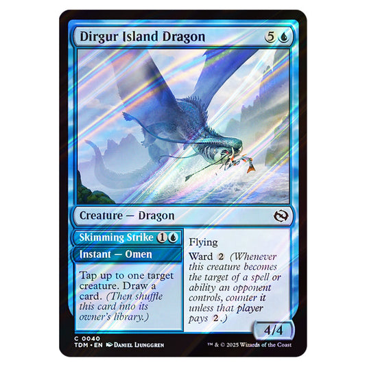 Dirgur Island Dragon // Skimming Strike 0040 card from the Magic The Gathering set Tarkir: Dragonstorm