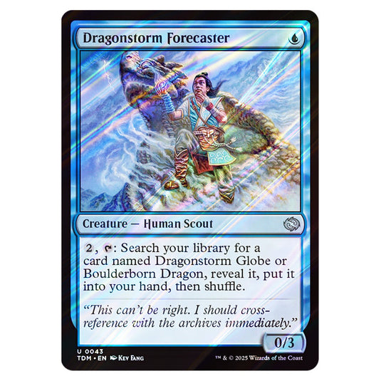 Dragonstorm Forecaster 0043 card from the Magic The Gathering set Tarkir: Dragonstorm