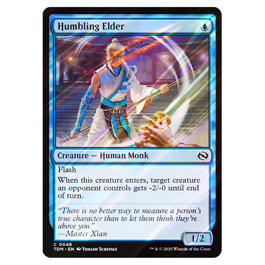 Humbling Elder 0048 card from the Magic The Gathering set Tarkir: Dragonstorm