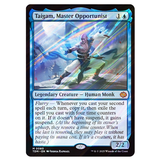 Taigam, Master Opportunist 0060 card from the Magic The Gathering set Tarkir: Dragonstorm