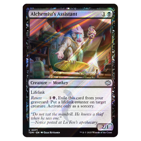 Alchemist's Assistant 0071 card from the Magic The Gathering set Tarkir: Dragonstorm