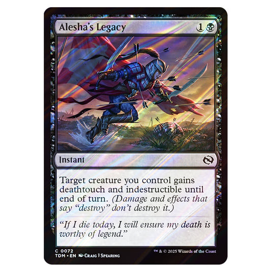 Alesha's Legacy 0072 card from the Magic The Gathering set Tarkir: Dragonstorm