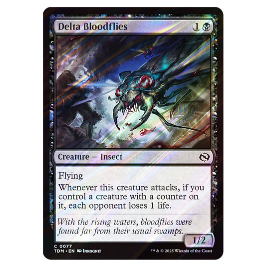 Delta Bloodflies 0077 card from the Magic The Gathering set Tarkir: Dragonstorm