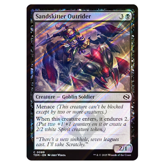 Sandskitter Outrider 0089 card from the Magic The Gathering set Tarkir: Dragonstorm