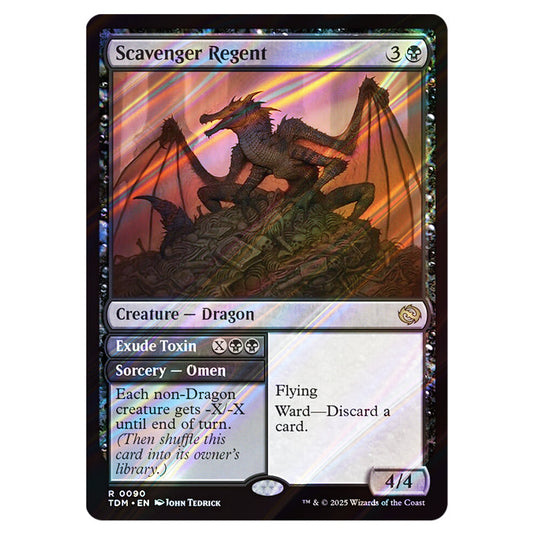 Scavenger Regent // Exude Toxin 0090 card from the Magic The Gathering set Tarkir: Dragonstorm