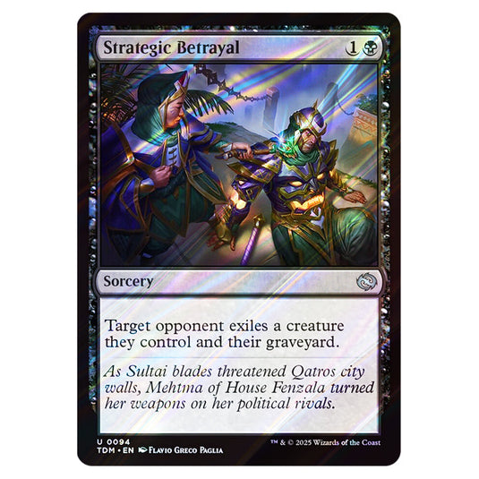Strategic Betrayal 0094 card from the Magic The Gathering set Tarkir: Dragonstorm