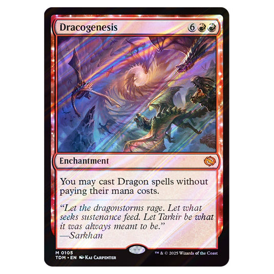 Dracogenesis 0105 card from the Magic The Gathering set Tarkir: Dragonstorm