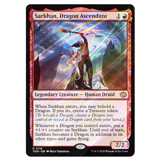 Sarkhan, Dragon Ascendant 0118 card from the Magic The Gathering set Tarkir: Dragonstorm