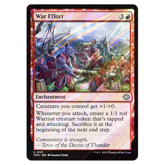 War Effort 0131 card from the Magic The Gathering set Tarkir: Dragonstorm