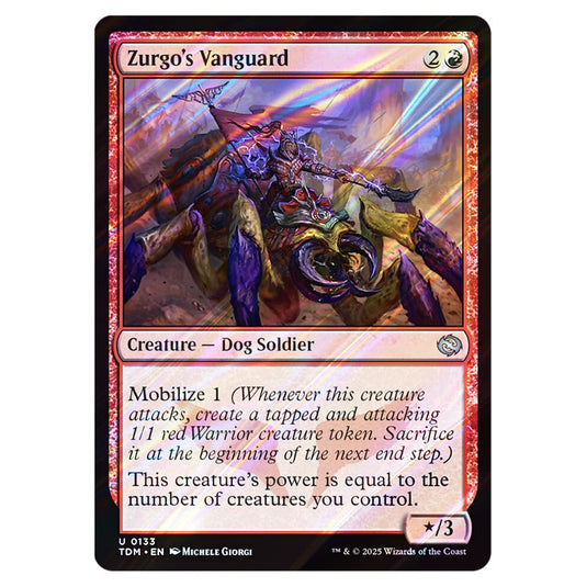 Zurgo's Vanguard 0133 card from the Magic The Gathering set Tarkir: Dragonstorm