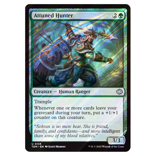 Attuned Hunter 0135 card from the Magic The Gathering set Tarkir: Dragonstorm