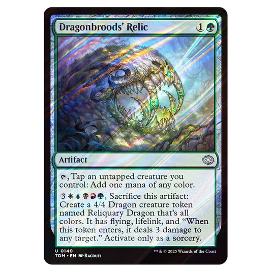 Dragonbroods' Relic 0140 card from the Magic The Gathering set Tarkir: Dragonstorm