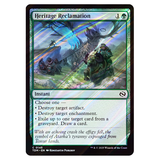 Heritage Reclamation 0145 card from the Magic The Gathering set Tarkir: Dragonstorm