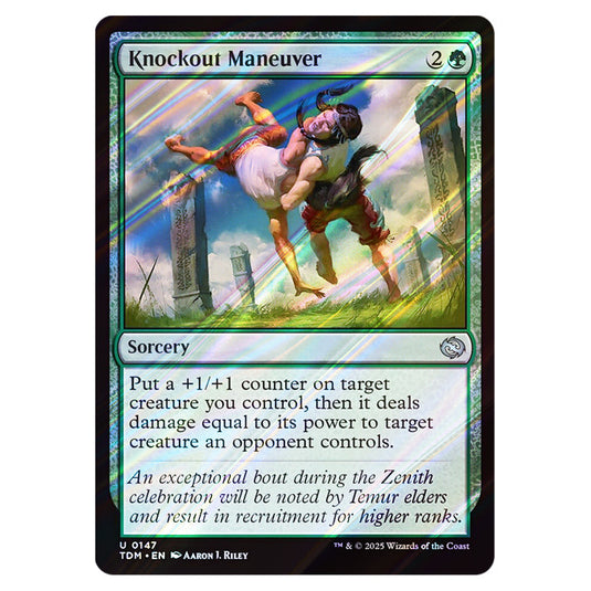 Knockout Maneuver 0147 card from the Magic The Gathering set Tarkir: Dragonstorm