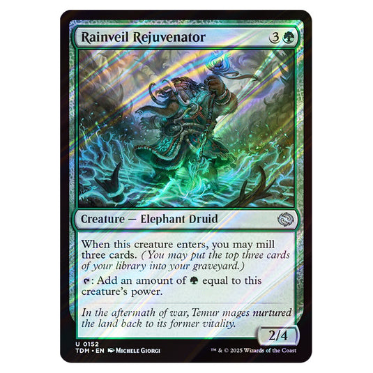 Rainveil Rejuvenator 0152 card from the Magic The Gathering set Tarkir: Dragonstorm