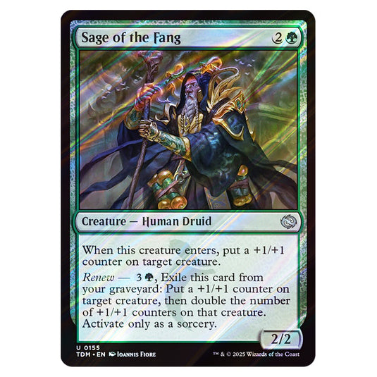Sage of the Fang 0155 card from the Magic The Gathering set Tarkir: Dragonstorm