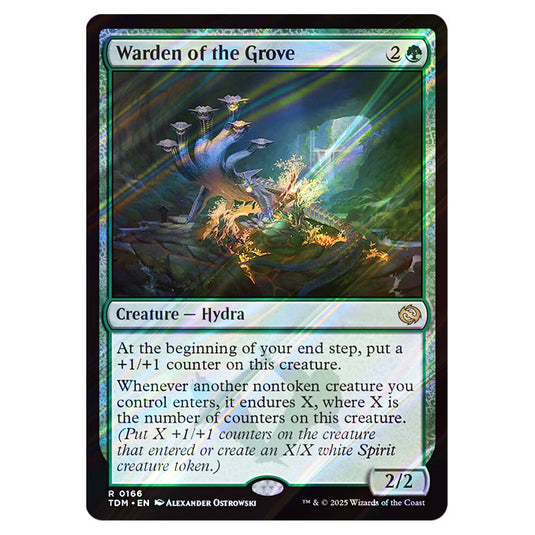 Warden of the Grove 0166 card from the Magic The Gathering set Tarkir: Dragonstorm