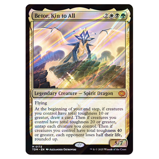 Betor, Kin to All 0172 card from the Magic The Gathering set Tarkir: Dragonstorm