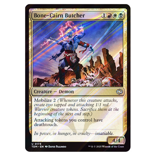 Bone-Cairn Butcher 0173 card from the Magic The Gathering set Tarkir: Dragonstorm