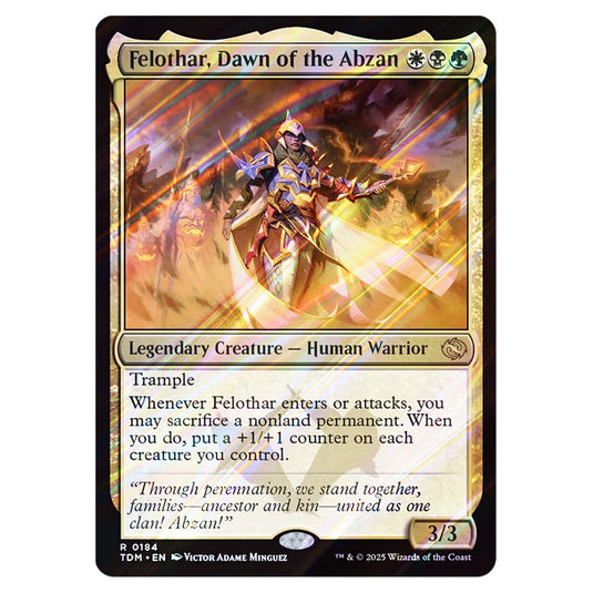 Felothar, Dawn of the Abzan 0184 card from the Magic The Gathering set Tarkir: Dragonstorm