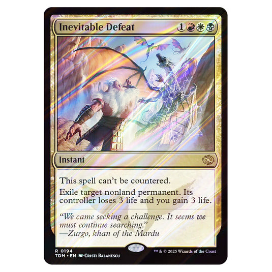 Inevitable Defeat 0194 card from the Magic The Gathering set Tarkir: Dragonstorm
