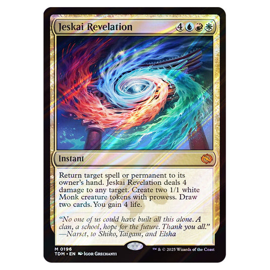 Jeskai Revelation 0196 card from the Magic The Gathering set Tarkir: Dragonstorm