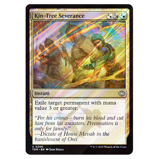 Kin-Tree Severance 0200 card from the Magic The Gathering set Tarkir: Dragonstorm
