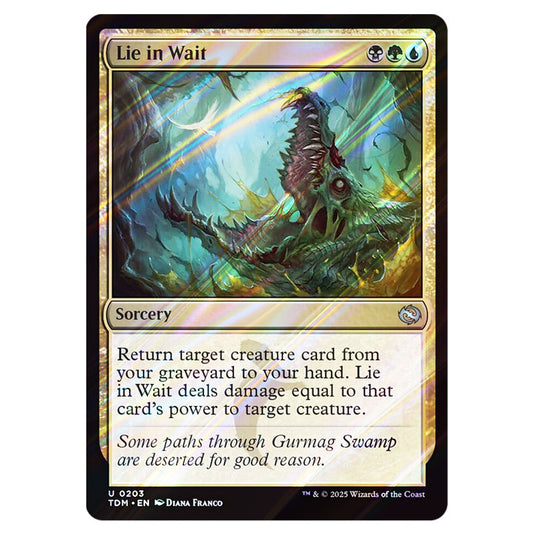 Lie in Wait 0203 card from the Magic The Gathering set Tarkir: Dragonstorm