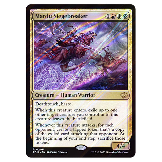 Mardu Siegebreaker 0206 card from the Magic The Gathering set Tarkir: Dragonstorm