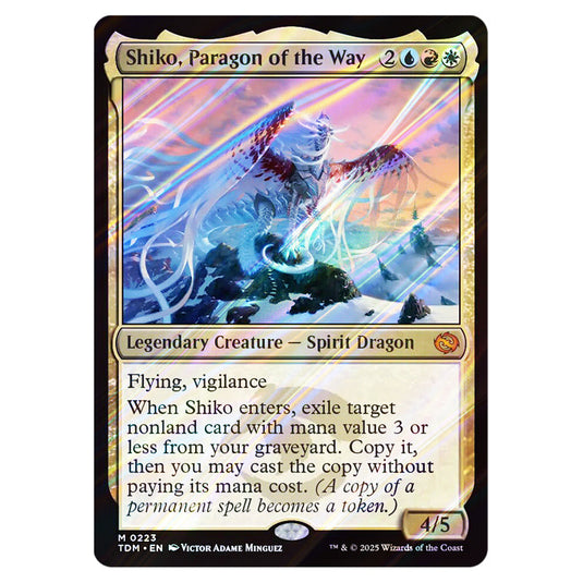 Shiko, Paragon of the Way 0223 card from the Magic The Gathering set Tarkir: Dragonstorm