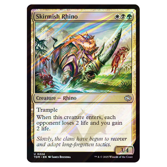Skirmish Rhino 0224 card from the Magic The Gathering set Tarkir: Dragonstorm