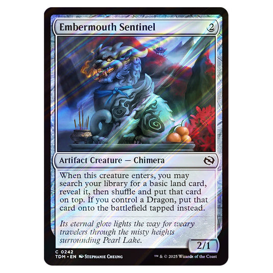 Embermouth Sentinel 0242 card from the Magic The Gathering set Tarkir: Dragonstorm