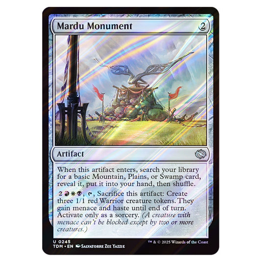 Mardu Monument 0245 card from the Magic The Gathering set Tarkir: Dragonstorm