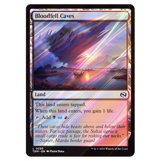 Bloodfell Caves 0250 card from the Magic The Gathering set Tarkir: Dragonstorm