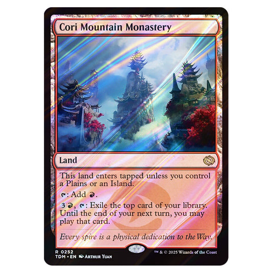 Cori Mountain Monastery 0252 card from the Magic The Gathering set Tarkir: Dragonstorm