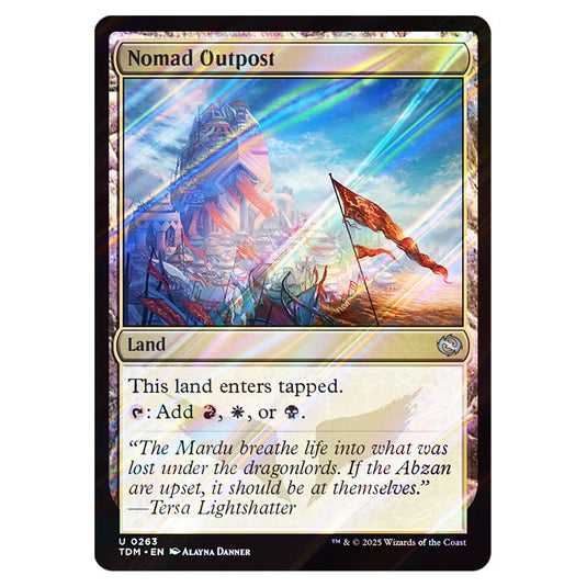 Nomad Outpost 0263 card from the Magic The Gathering set Tarkir: Dragonstorm