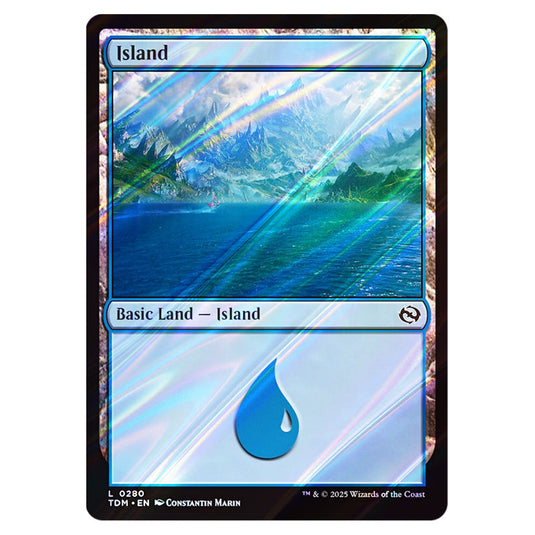 Island 0280 card from the Magic The Gathering set Tarkir: Dragonstorm