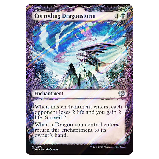 Corroding Dragonstorm 0297 card from the Magic The Gathering set Tarkir: Dragonstorm