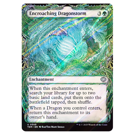 Encroaching Dragonstorm 0305 card from the Magic The Gathering set Tarkir: Dragonstorm