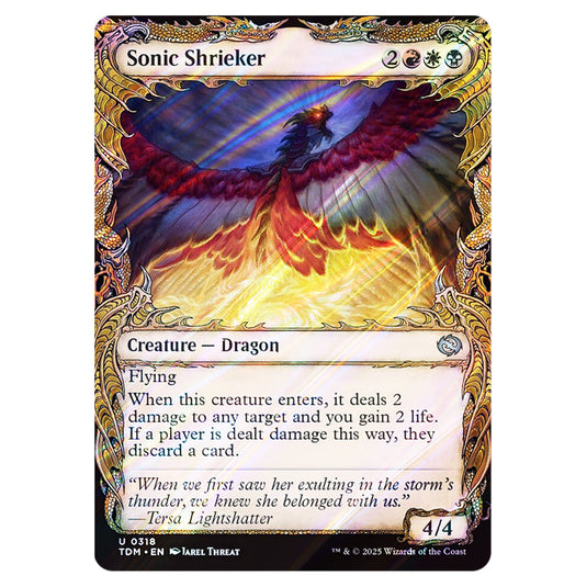 Sonic Shrieker 0318 card from the Magic The Gathering set Tarkir: Dragonstorm