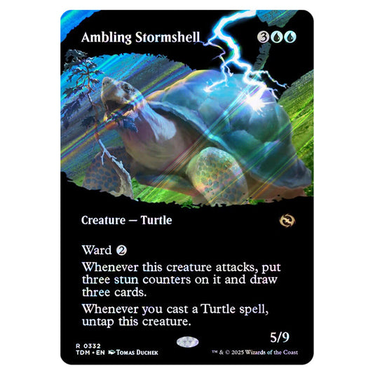 Ambling Stormshell 0332 card from the Magic The Gathering set Tarkir: Dragonstorm