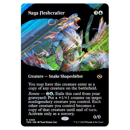 Naga Fleshcrafter 0333 card from the Magic The Gathering set Tarkir: Dragonstorm
