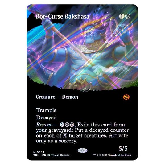 Rot-Curse Rakshasa 0339 card from the Magic The Gathering set Tarkir: Dragonstorm